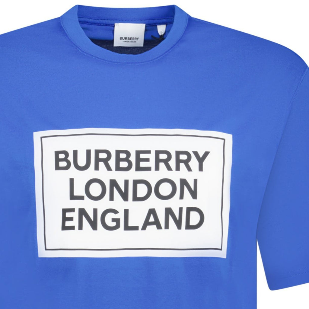 Burberry London England Logo T-Shirt Blue