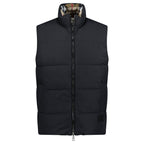 Burberry 'Lowick' Reversible Down Gilet Black & Check