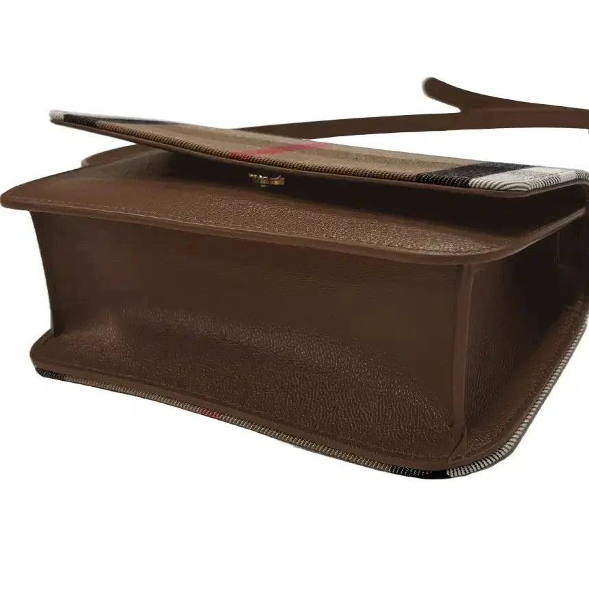 Burberry 'Madison' Leather Shoulder Bag Earth Brown