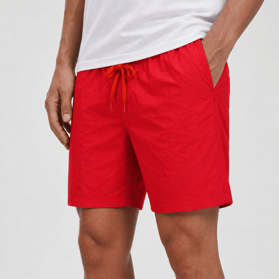 Burberry Martin Chrome Swim Shorts Pillar Red
