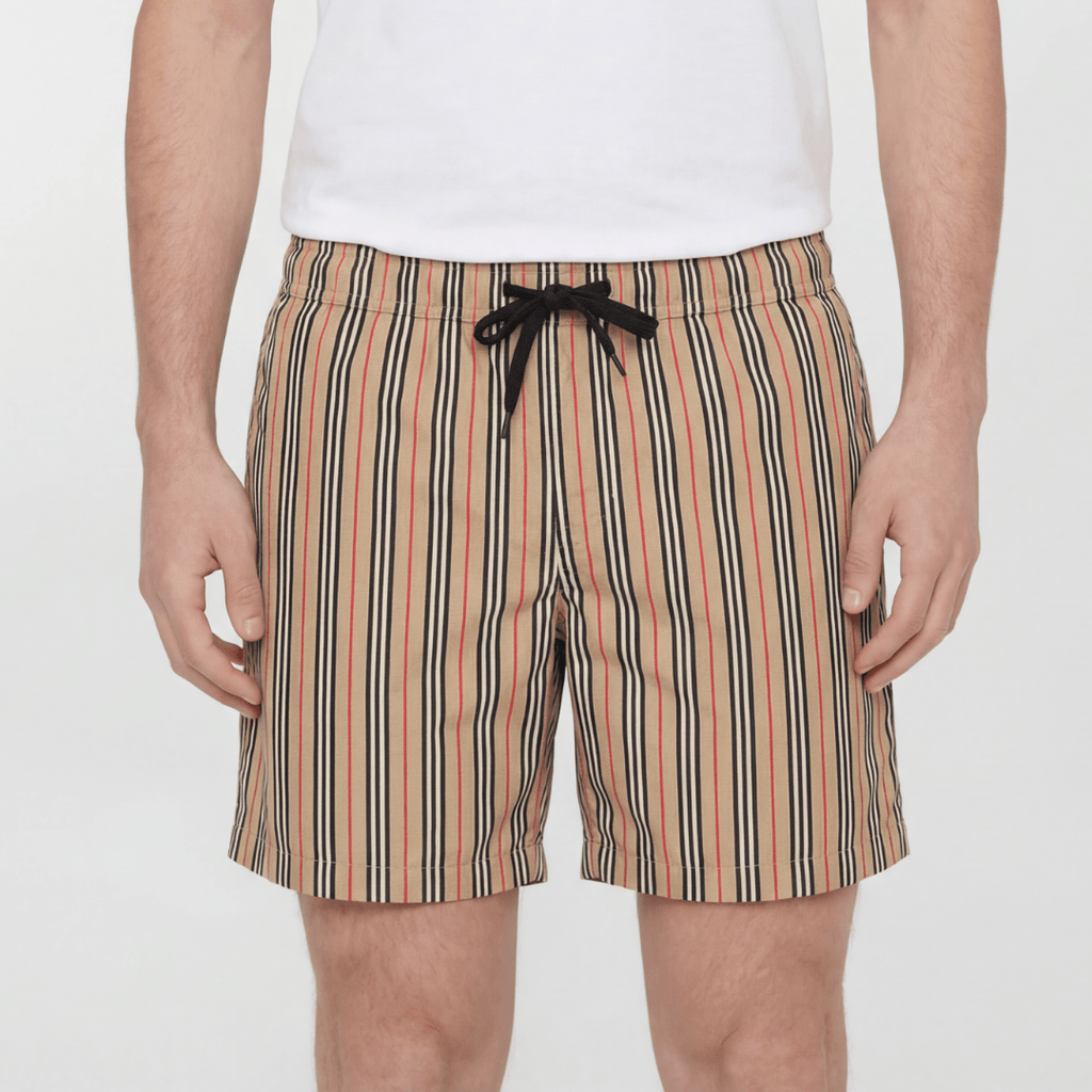 Burberry 'Martin' Signature Check Swim Shorts Archive Beige