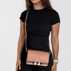 Burberry 'New Hampshire' Leather Shoulder Bag Dark Rosewood Pink