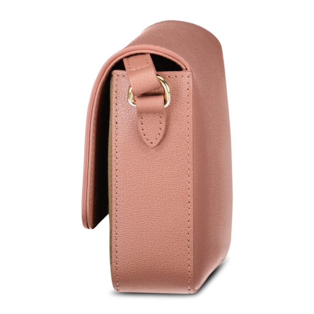 Burberry 'New Hampshire' Leather Shoulder Bag Dark Rosewood Pink