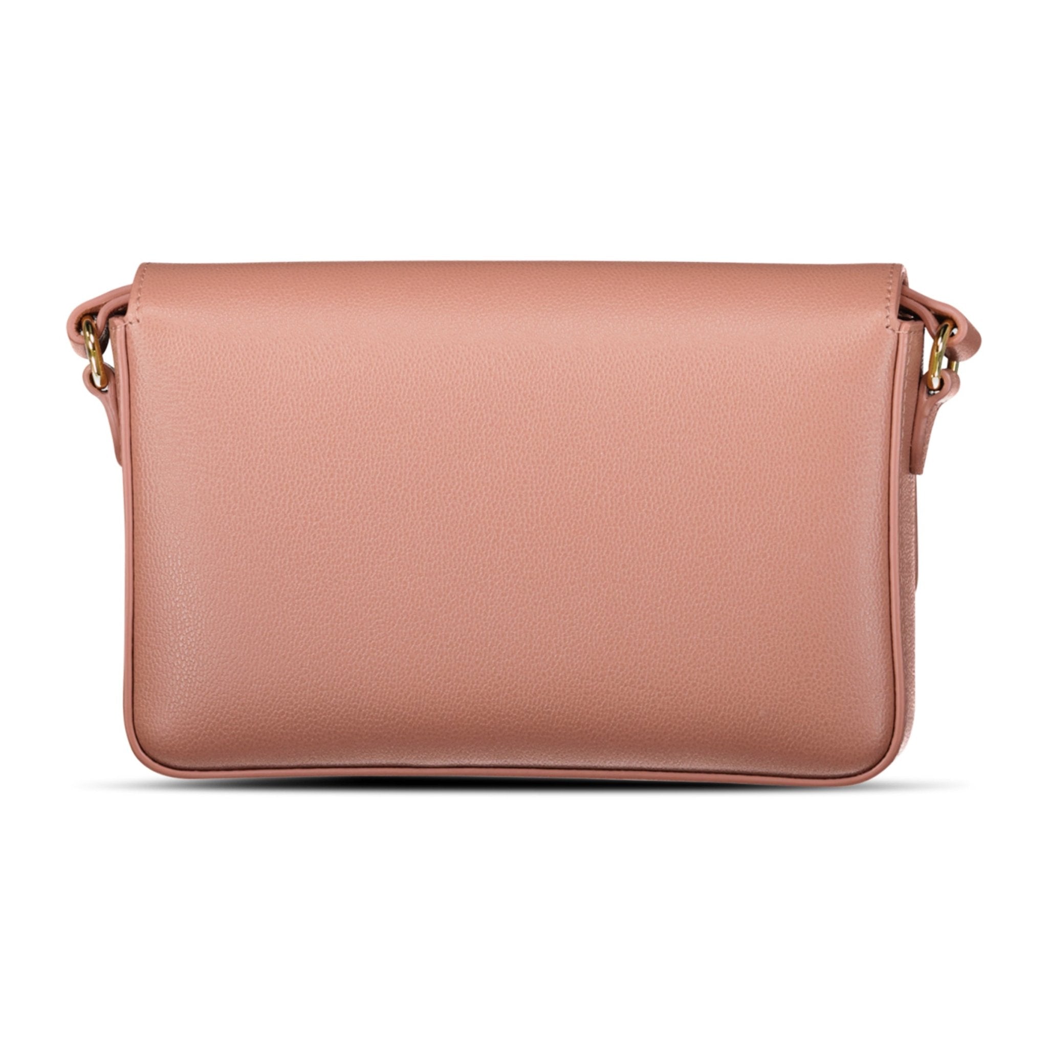 Burberry 'New Hampshire' Leather Shoulder Bag Dark Rosewood Pink