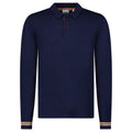 Burberry 'Pace' Signature Stripe Wool Polo Navy