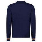Burberry 'Pace' Signature Stripe Wool Polo Navy