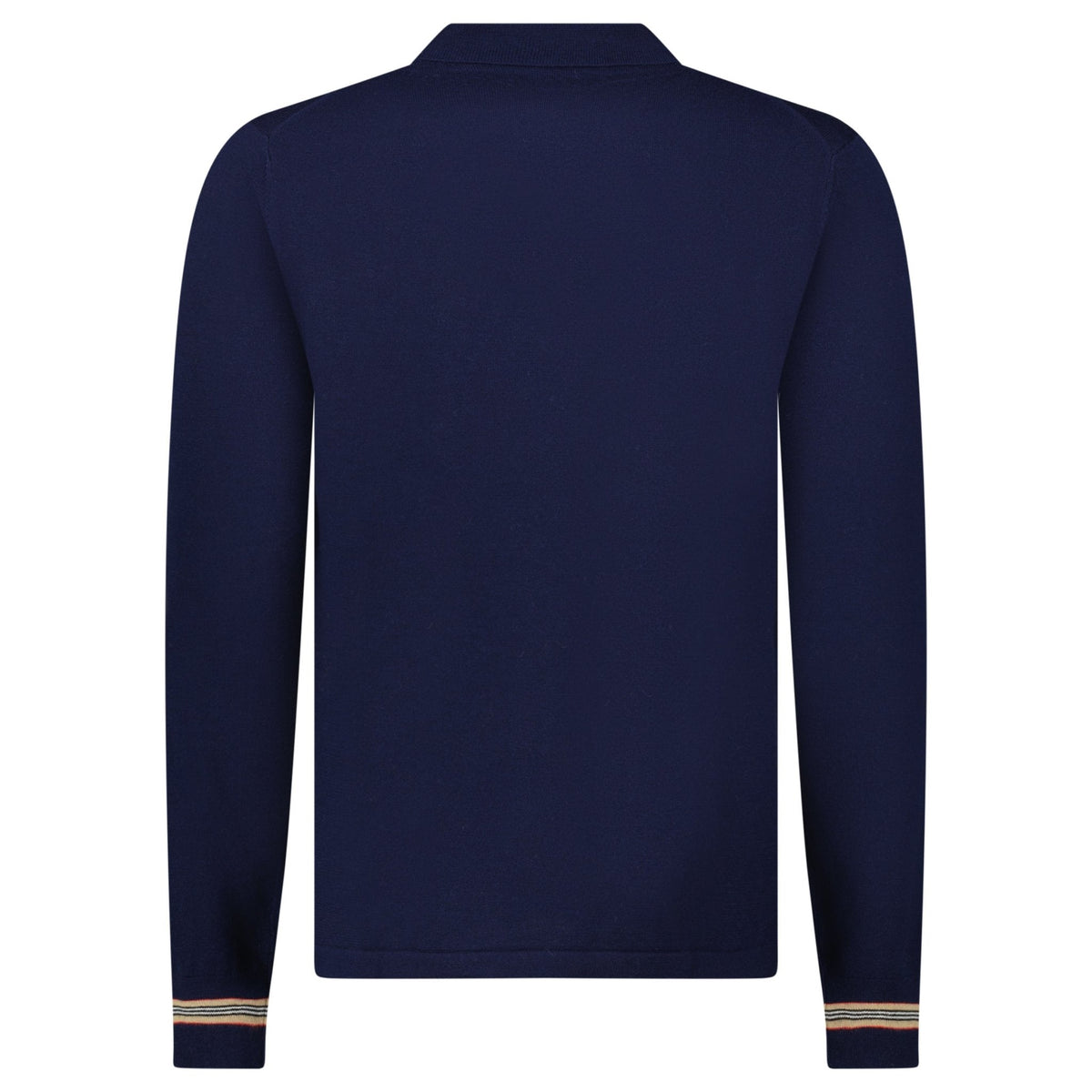 Burberry 'Pace' Signature Stripe Wool Polo Navy