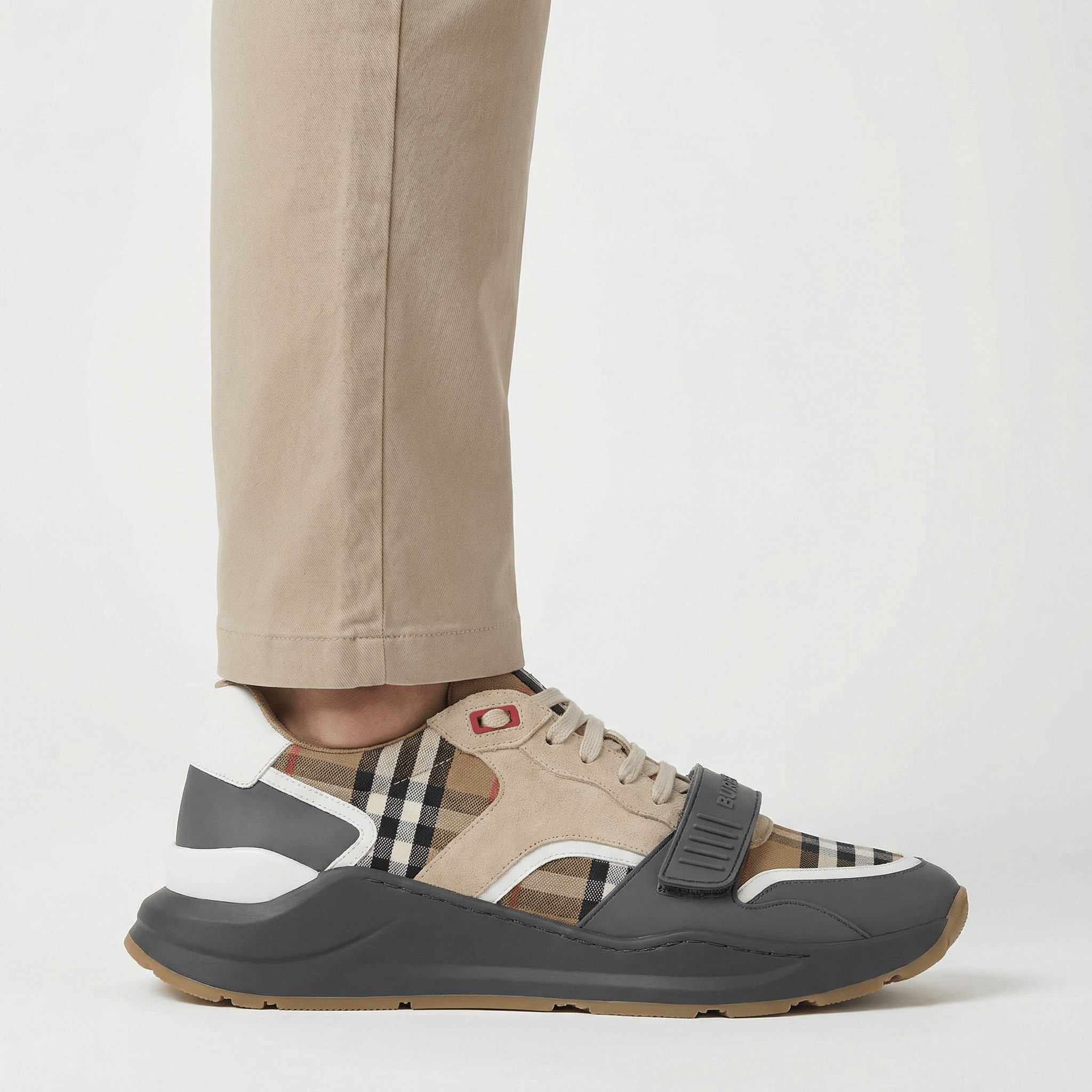 Burberry 'Ramsey Runner' Trainers Taupe Brown