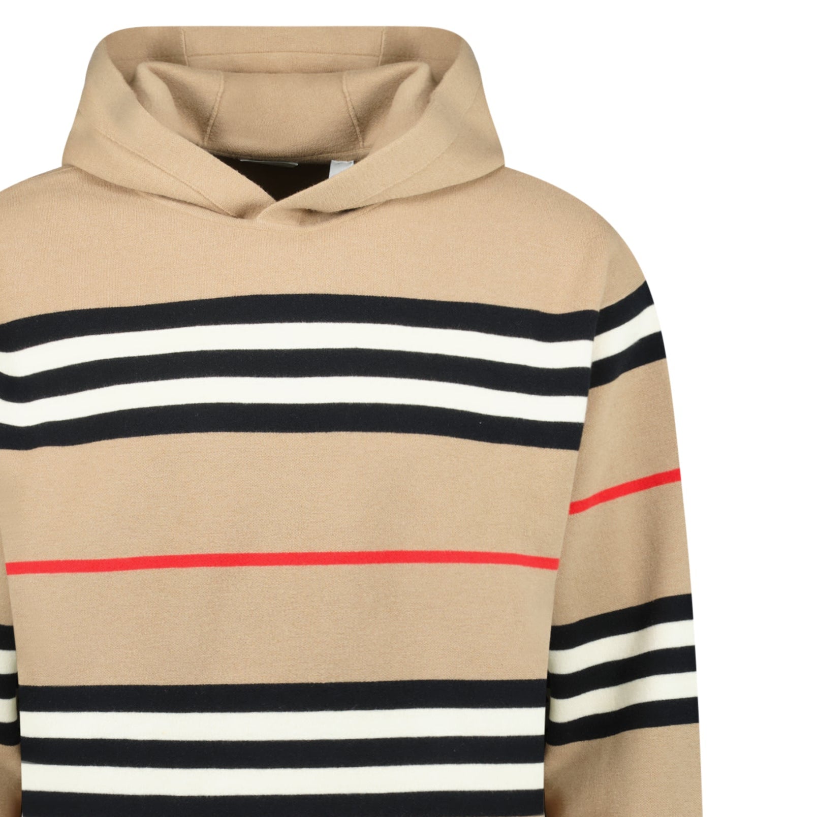 Burberry 'Sandby' Check Hoodie Archive Beige