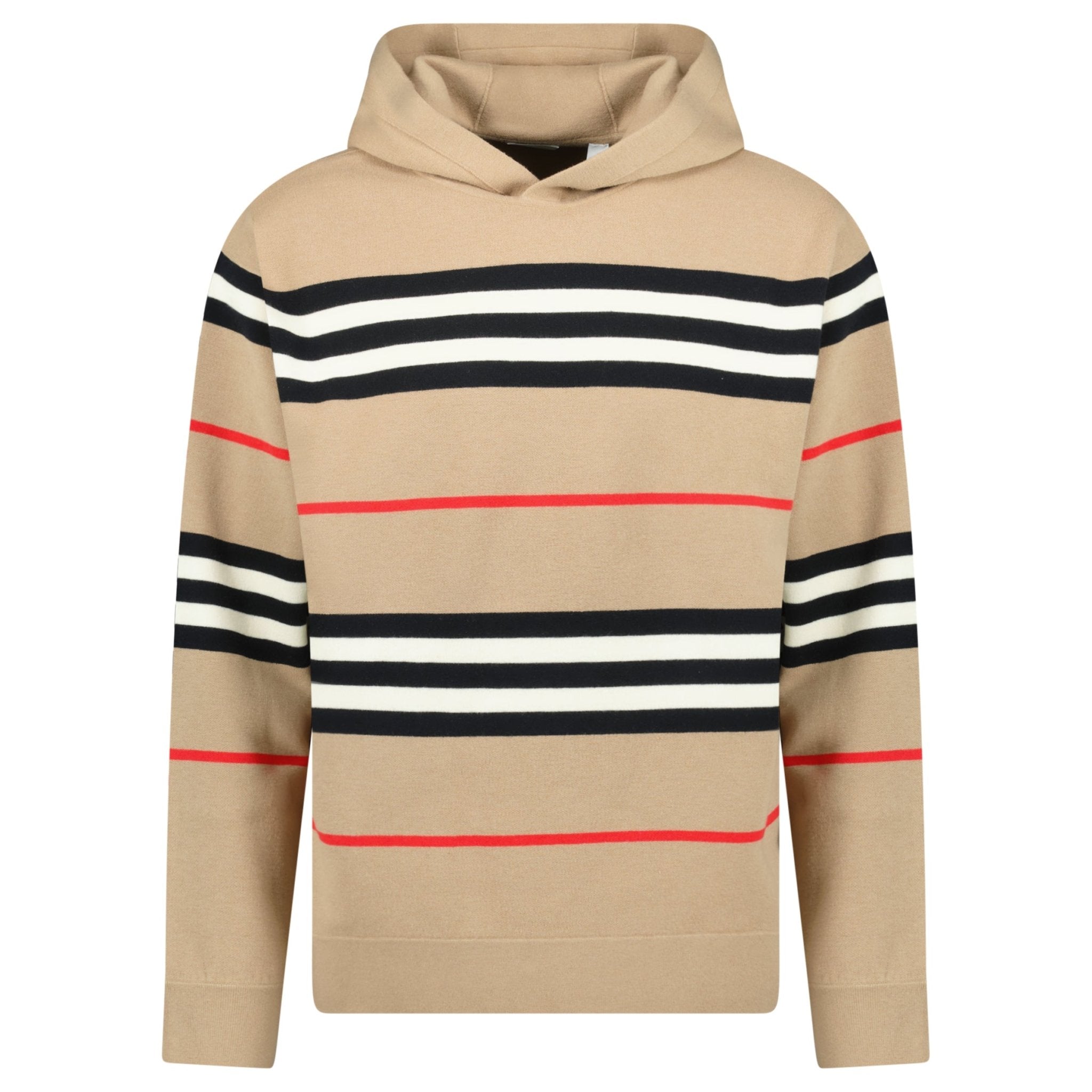 Burberry 'Sandby' Check Hoodie Archive Beige
