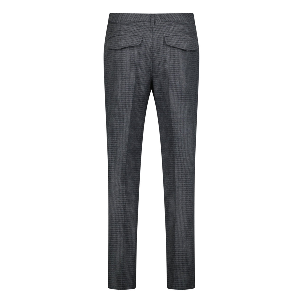 Burberry 'Shilton' Wool Pattern Trousers Charcoal