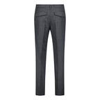 Burberry 'Shilton' Wool Pattern Trousers Charcoal