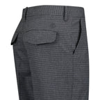 Burberry 'Shilton' Wool Pattern Trousers Charcoal