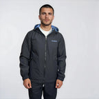 Burberry 'Stanford' Zip-Up Check Reversible Hooded Jacket Black & Blue Check