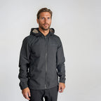 Burberry 'Stanford' Zip-Up Stripe Hooded Jacket Black