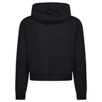 Burberry 'Talley' Embroidery Logo Check Hooded Sweatshirt Black