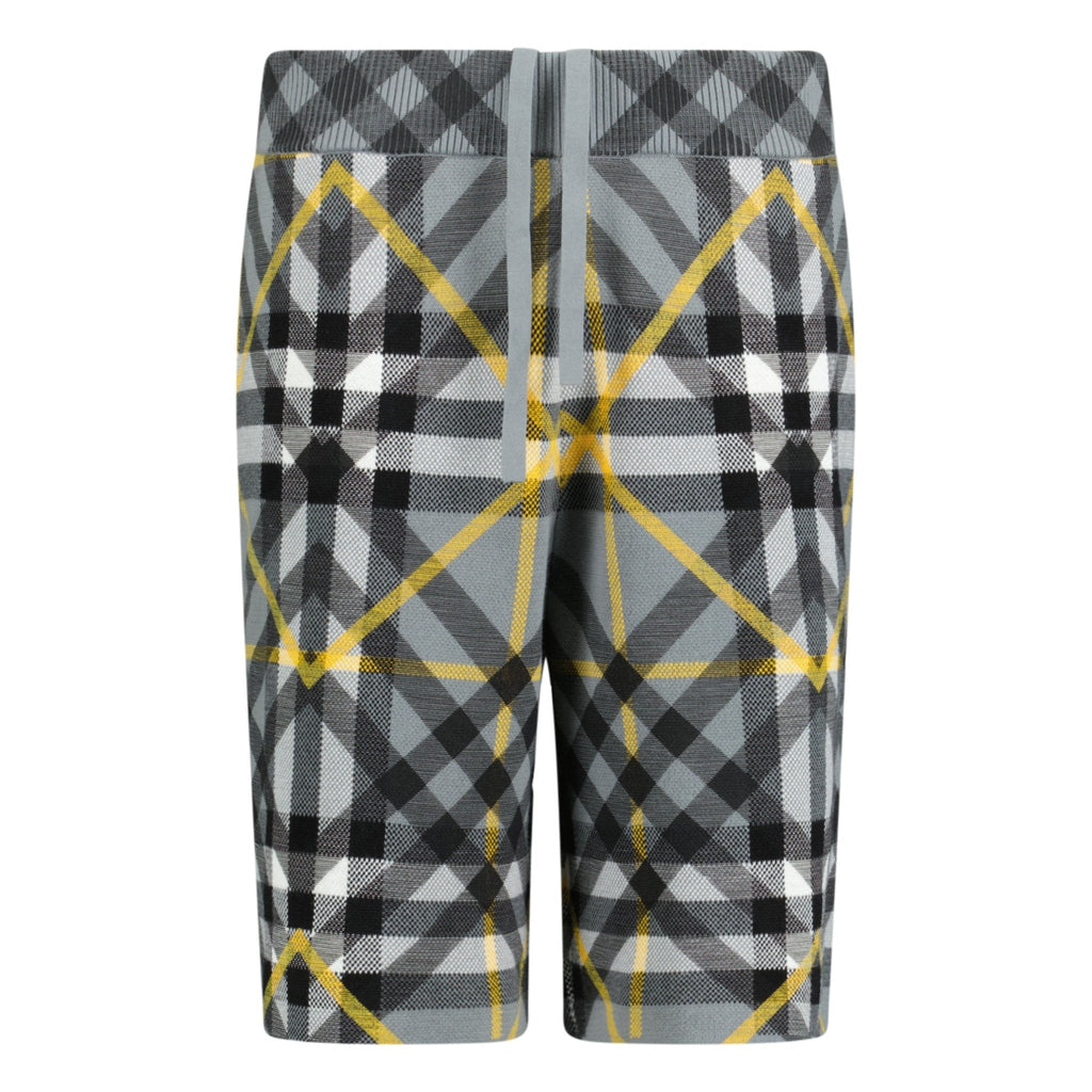 Burberry 'Tilton' Cotton Shorts Yellow & Grey