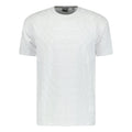 Burberry 'Willesden' Check Knit Cotton Terry T-Shirt White