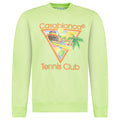 Casablanca Afro Cubsim tennis Club Printed Sweatshirt Pale Green