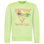 Casablanca Afro Cubsim tennis Club Printed Sweatshirt Pale Green