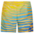 Casablanca Ange De Jour Technical Synthetic Shorts in Multicolour