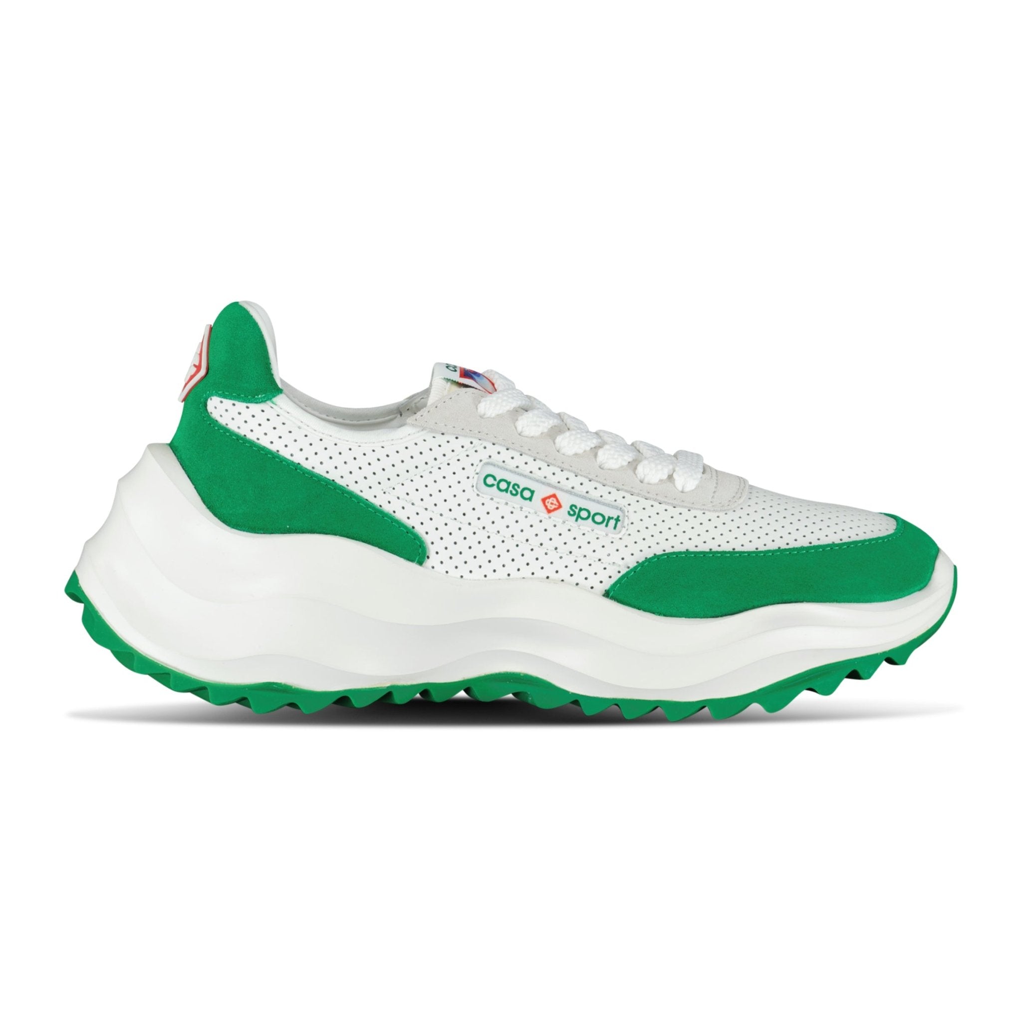 Casablanca Atlantis Chunky Sneakers White & Green