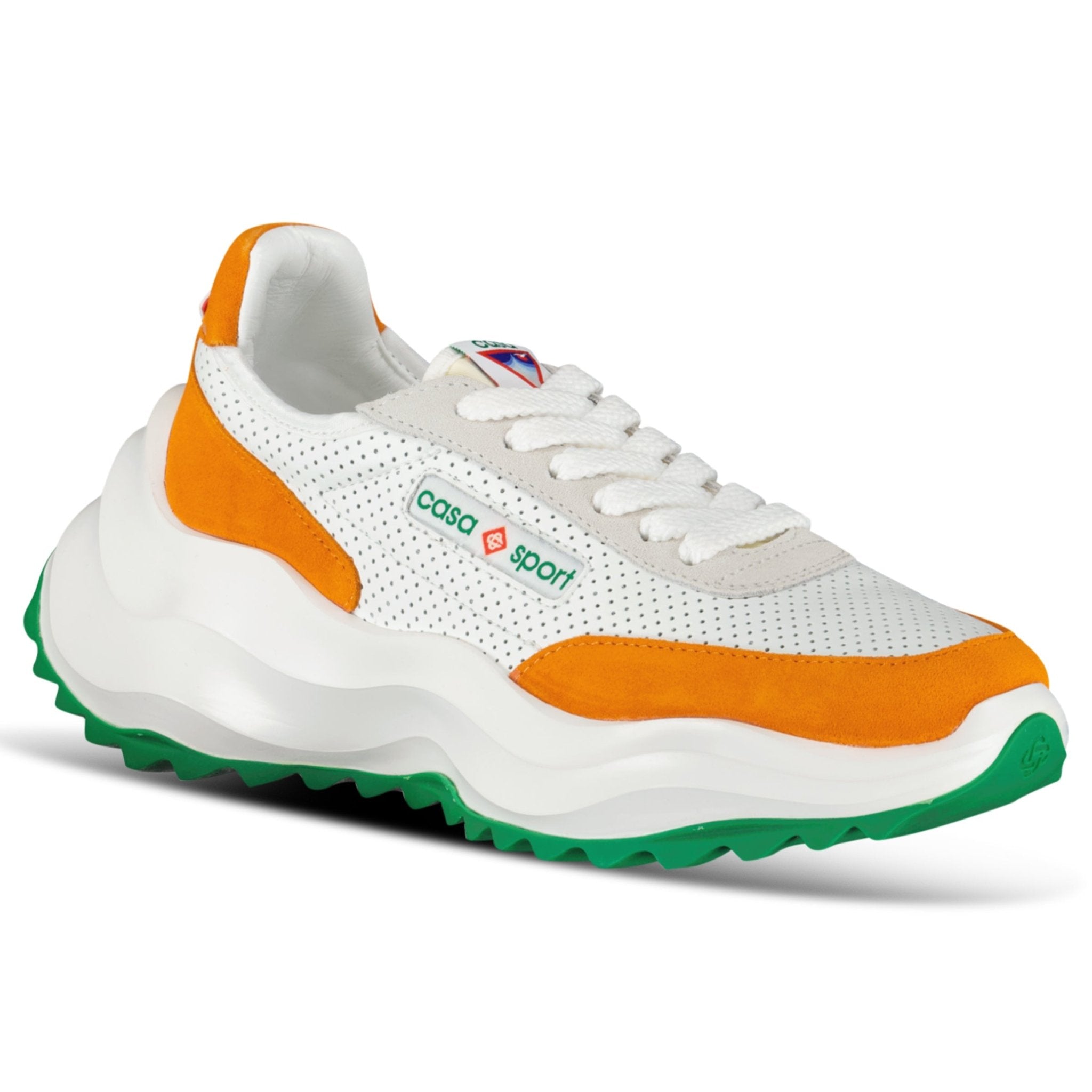 Casablanca Atlantis Chunky Sneakers White & Orange