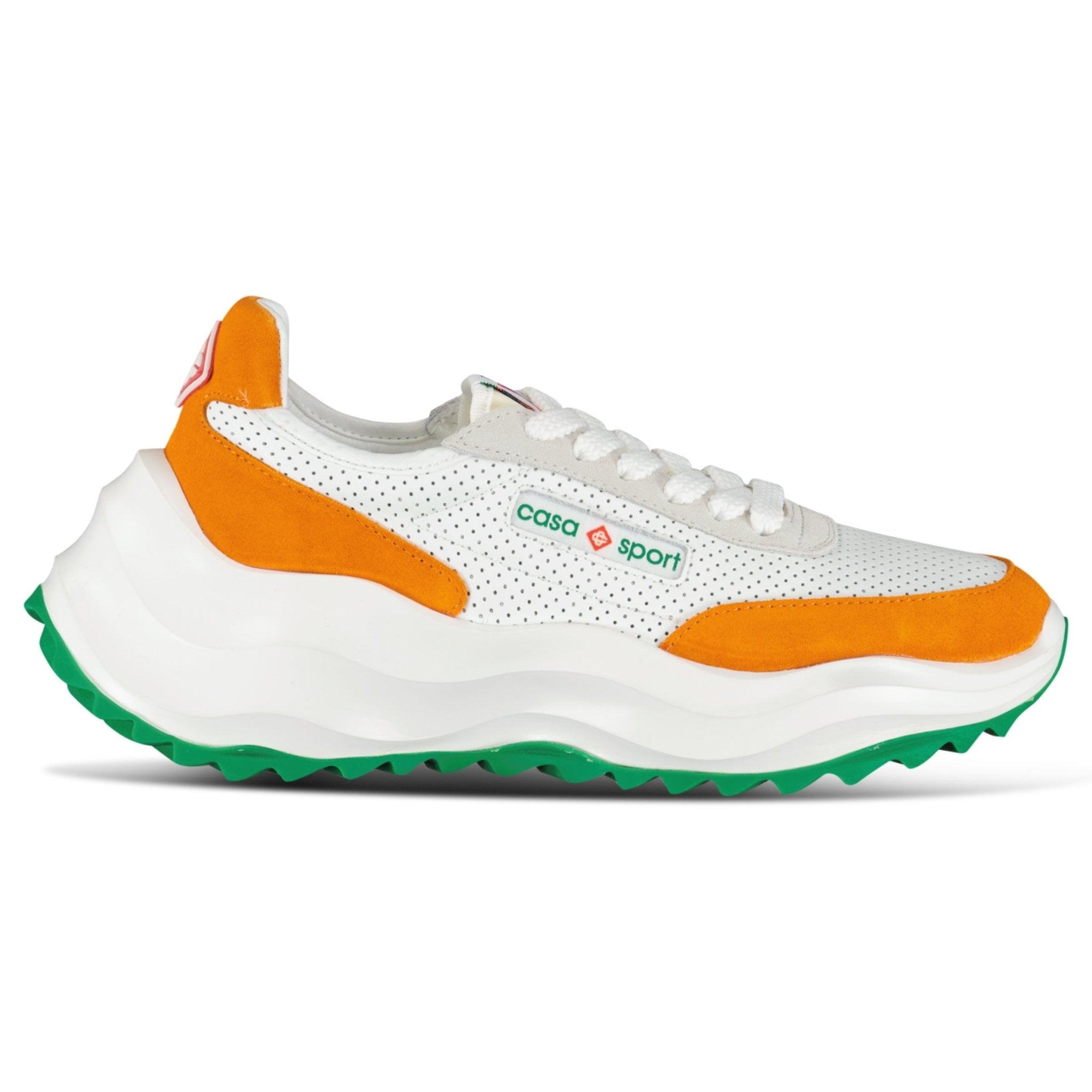 Casablanca Atlantis Chunky Sneakers White & Orange
