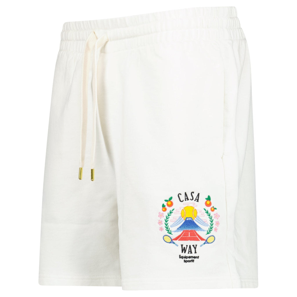 Casablanca "Casa Way" Classic Sweatshorts in White