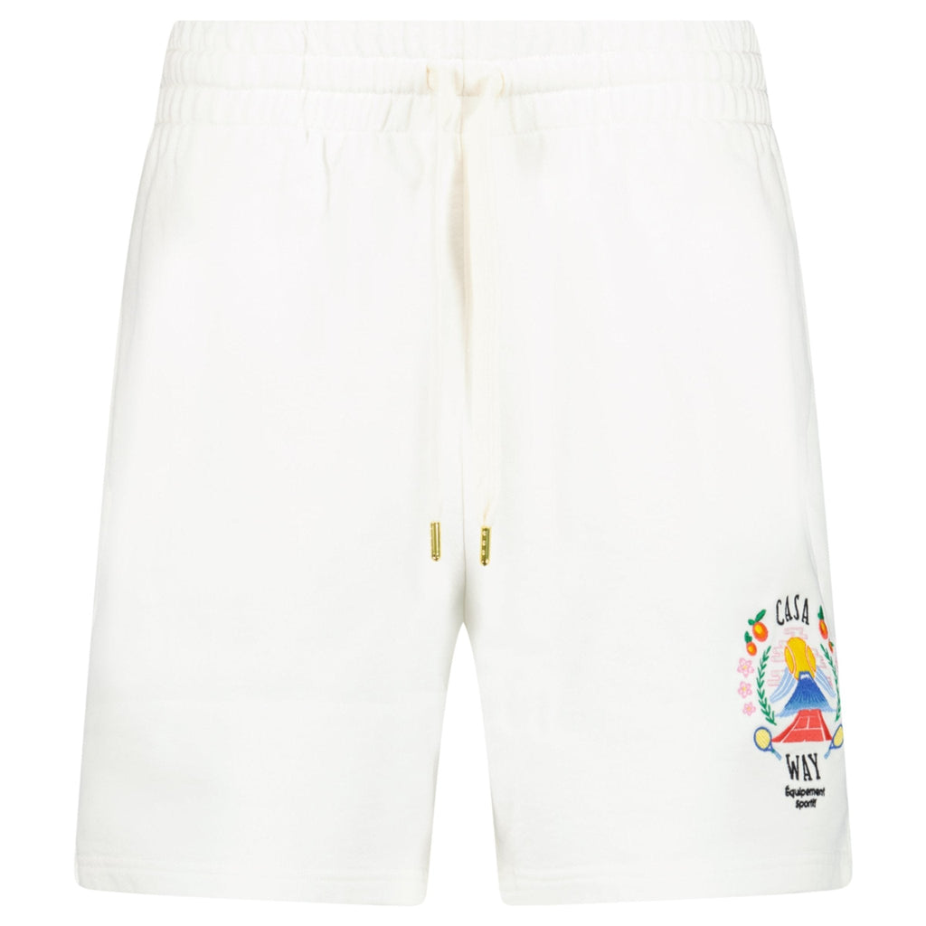 Casablanca "Casa Way" Classic Sweatshorts in White