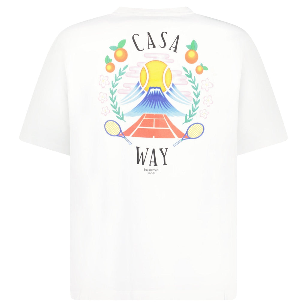 Casablanca Casa Way Mountain Short Sleeve T-Shirt in White