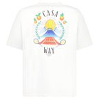 Casablanca Casa Way Mountain Short Sleeve T-Shirt in White