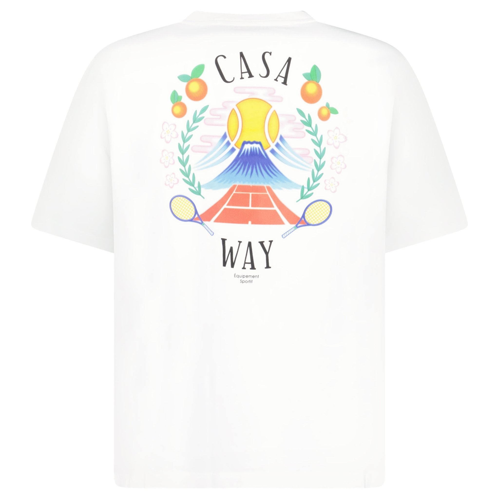 Casablanca Casa Way Mountain Short Sleeve T-Shirt in White