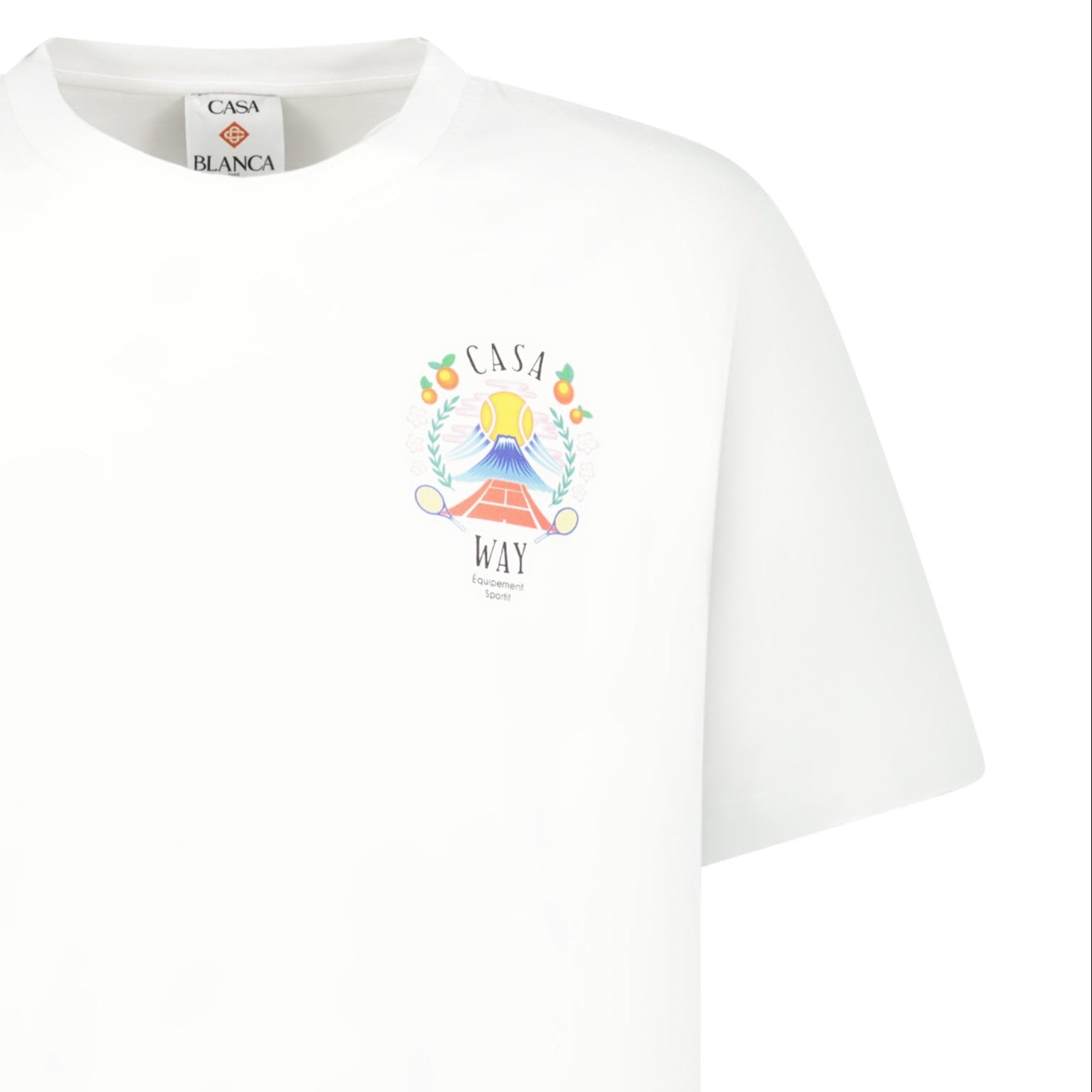 Casablanca Casa Way Mountain Short Sleeve T-Shirt in White