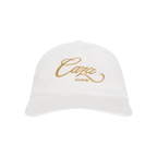 Casablanca Caza Text-Embroidered Cotton Baseball Cap in White