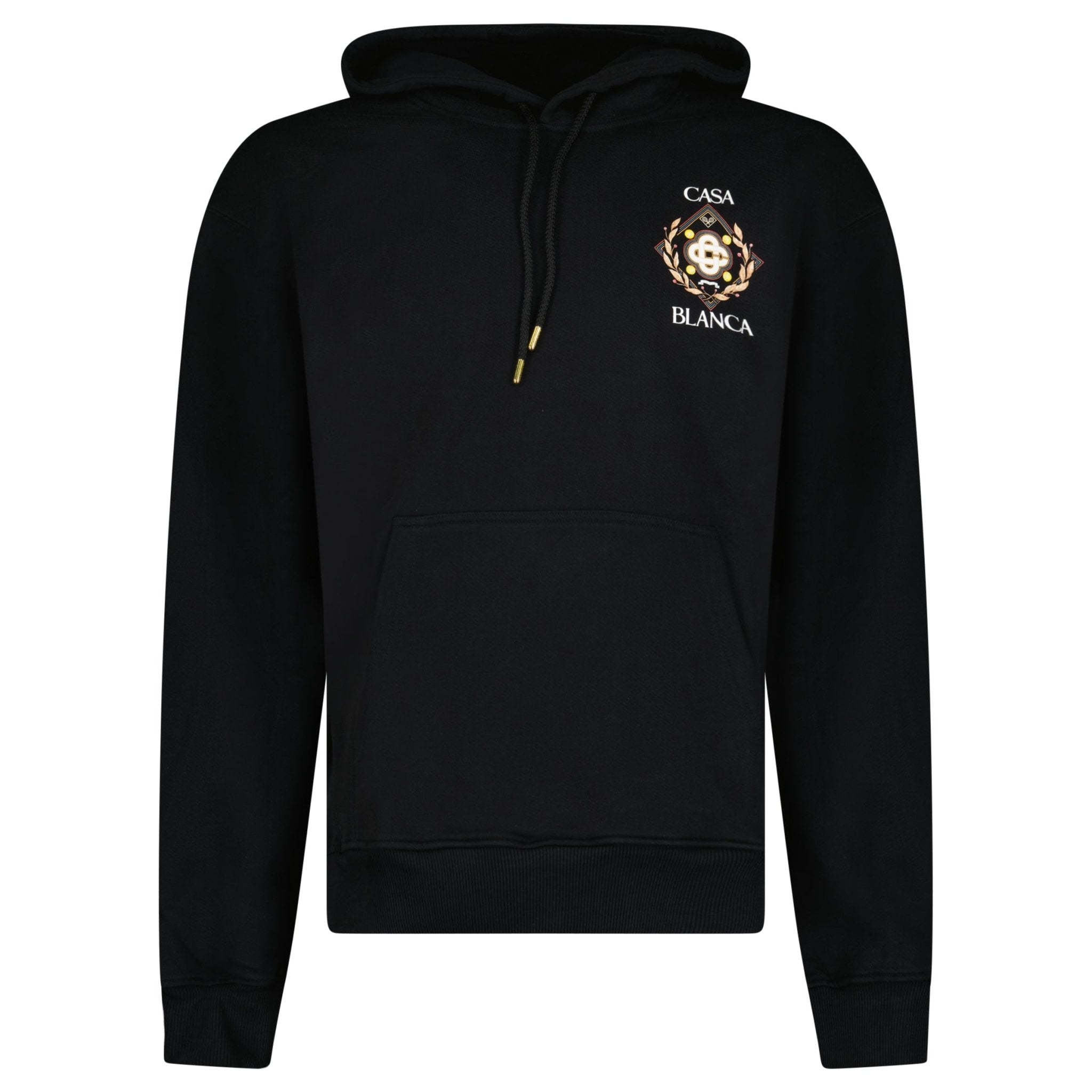 Casablanca Championship Diamond Printed Hoodie in Black