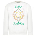 Casablanca Championship Diamond Printed Sweatshirt in Ivory