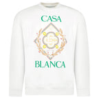 Casablanca Championship Diamond Printed Sweatshirt in Ivory