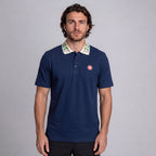 Casablanca Classic Laurel Pique Polo Navy