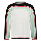 Casablanca Cotton Tennis Crochet Shacket in White / Multicolour