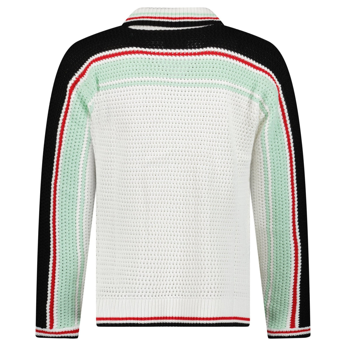 Casablanca Cotton Tennis Crochet Shacket in White / Multicolour