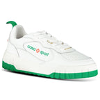 Casablanca Court Sneaker in White & Green