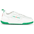 Casablanca Court Sneaker in White & Green