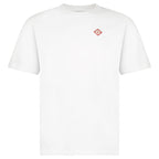 Casablanca Diamond Logo Short Sleeve T‑Shirt in White