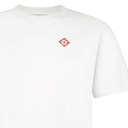 Casablanca Diamond Logo Short Sleeve T‑Shirt in White