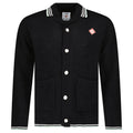 Casablanca Embroidered Faux Crochet Long Sleeve Shirt in Black