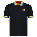 Casablanca Embroidered Logo Short Sleeve Polo Black