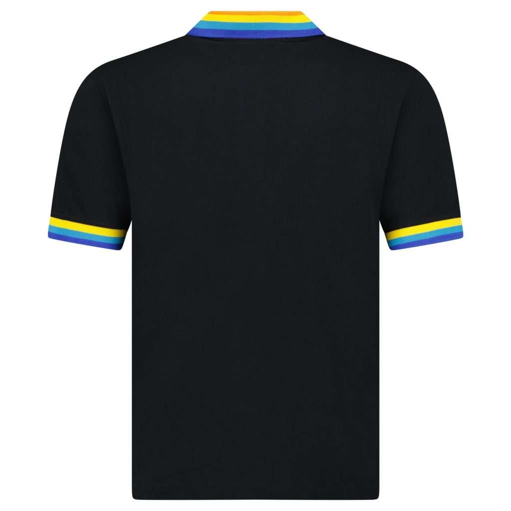 Casablanca Embroidered Logo Short Sleeve Polo Black