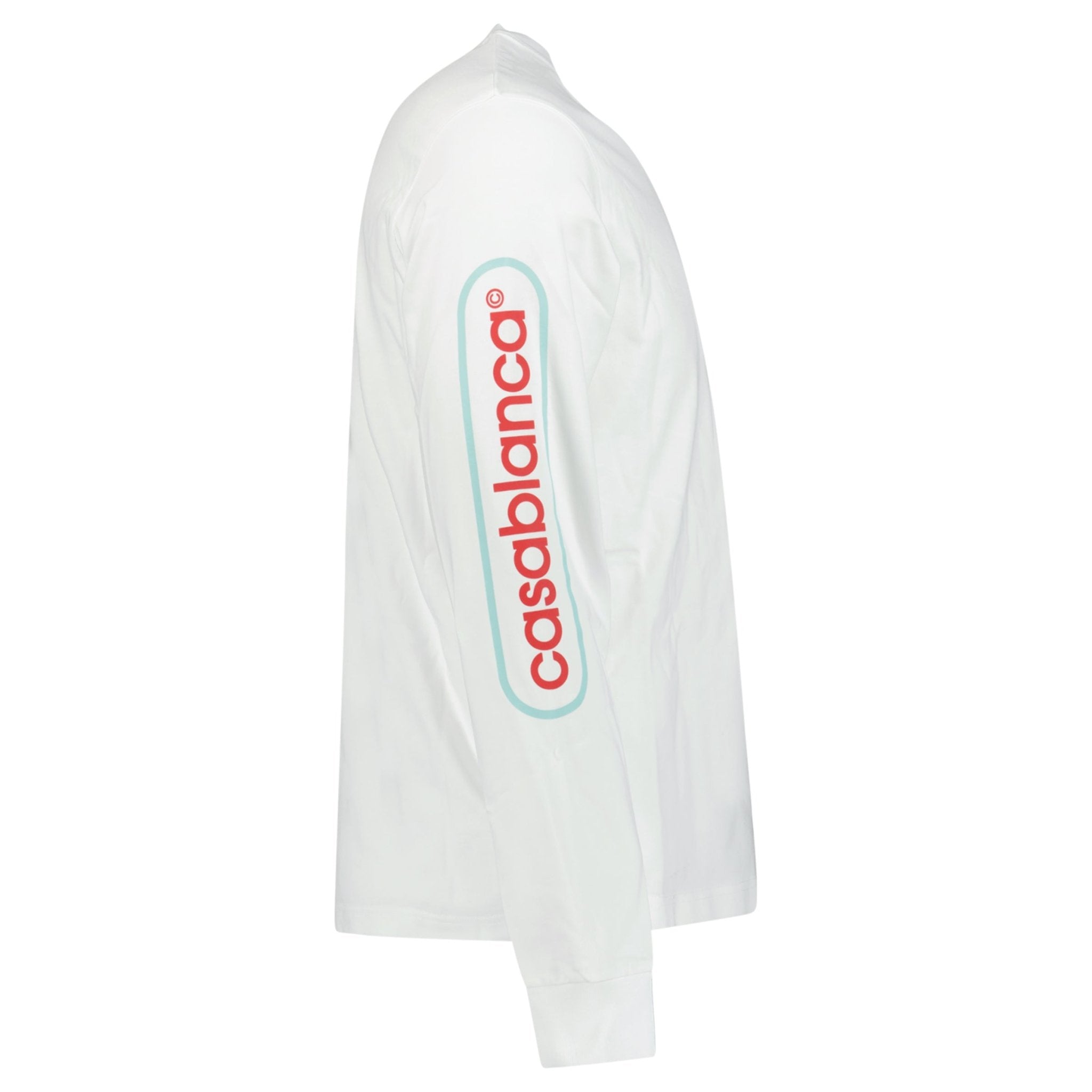 Casablanca Fuji Dream Screen Printed Long Sleeve T-Shirt White