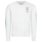 Casablanca Fuji Dream Screen Printed Long Sleeve T-Shirt White